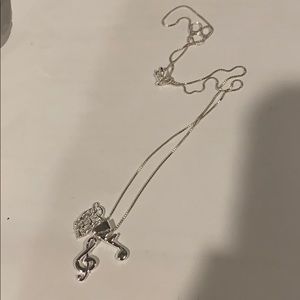Music notes necklace